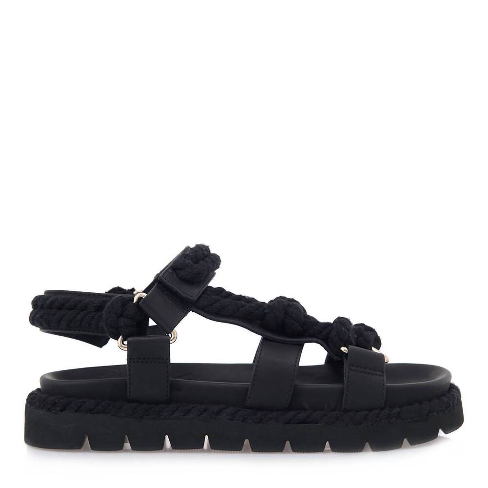 NEW EXE women's daphne flat sandal in black